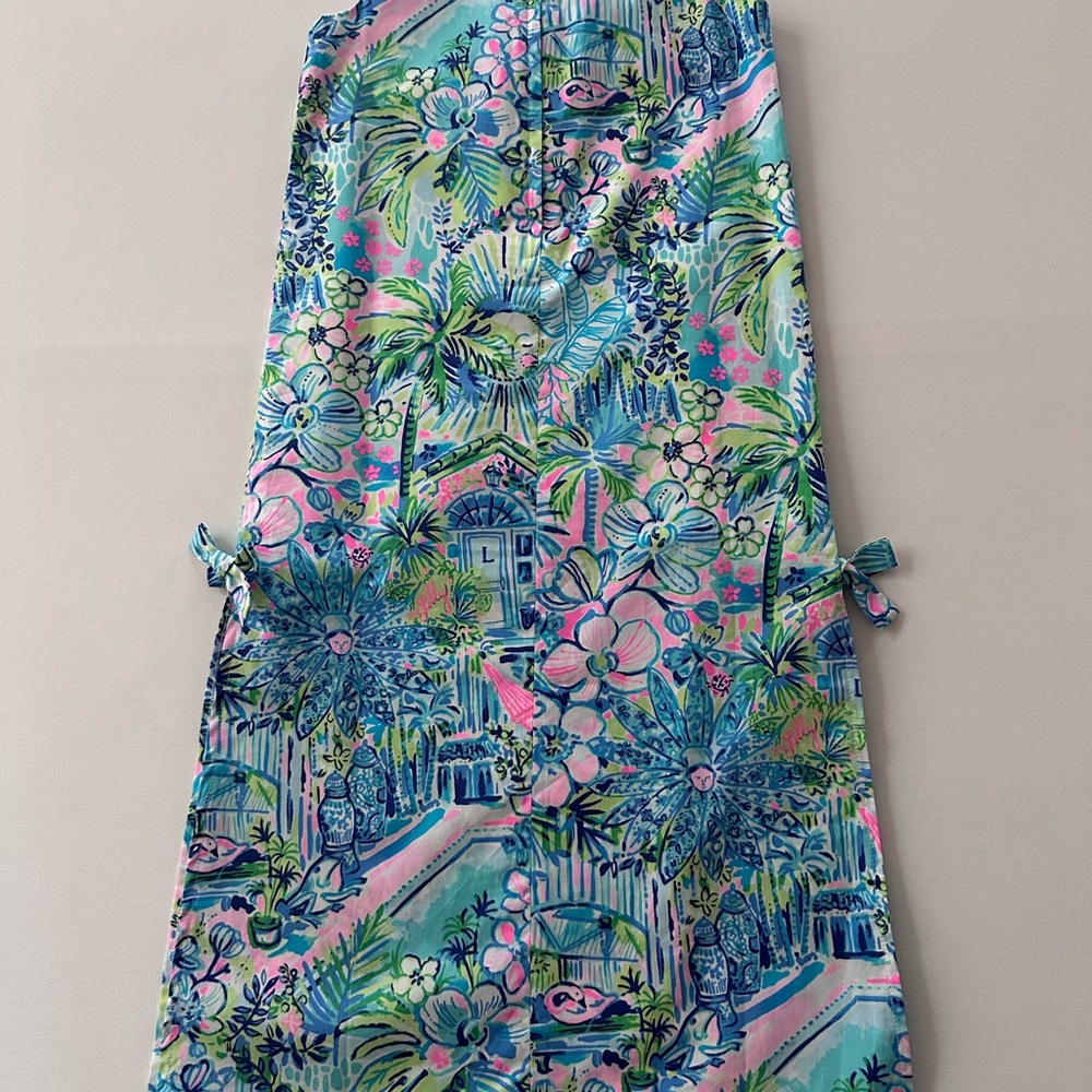 Lilly Pulitzer Girls 6 Floral Tropical Maxi Dress NWT Houses Spring Summer - Picture 6 of 8